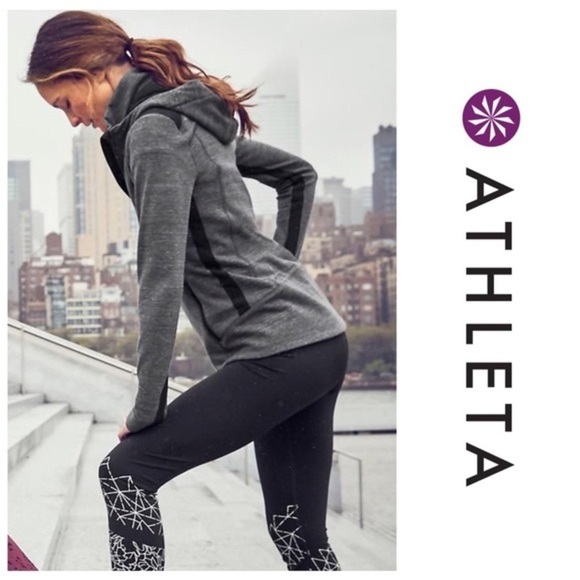 Athleta Sonar Floral Print Running Stretch Crop XS - Picture 8 of 8